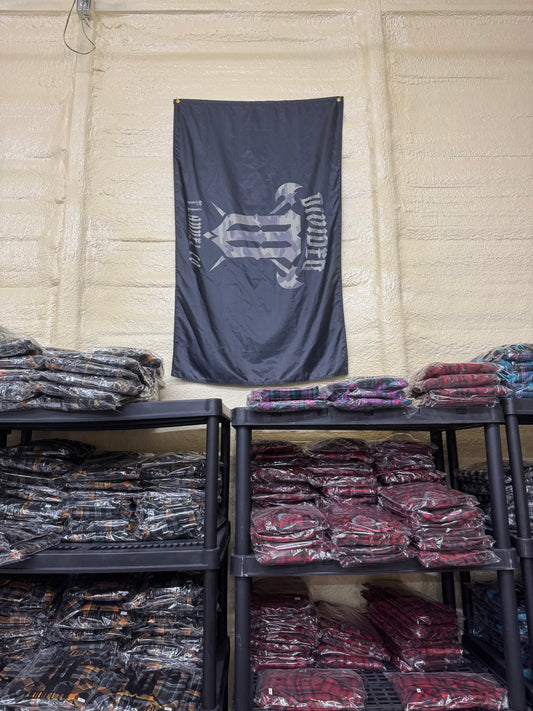 Divided Flannel Flag