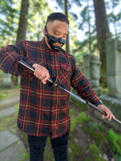 Men’s Hannya collab Long sleeve flannel