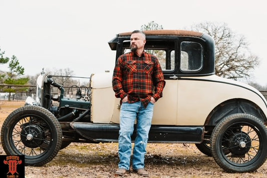 Teufel Hunden Mens Flannel Long Sleeve